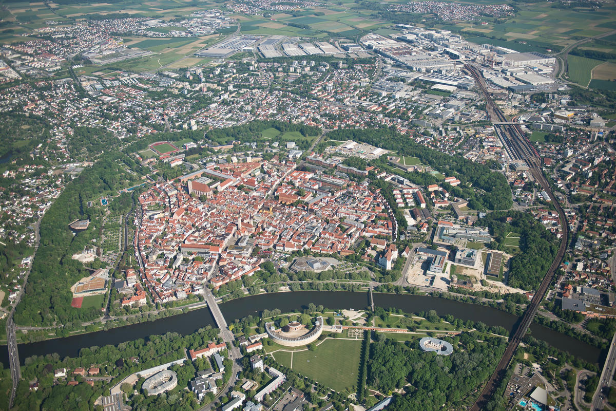Luftaufnahme von Ingolstadt