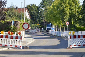 Straßensperrung in Spitalhof