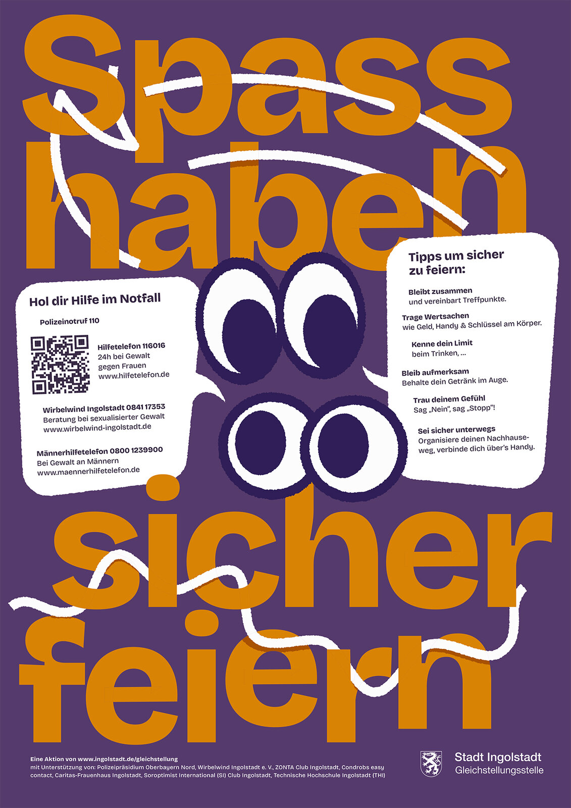 Plakat "Spass haben - sicher feiern"