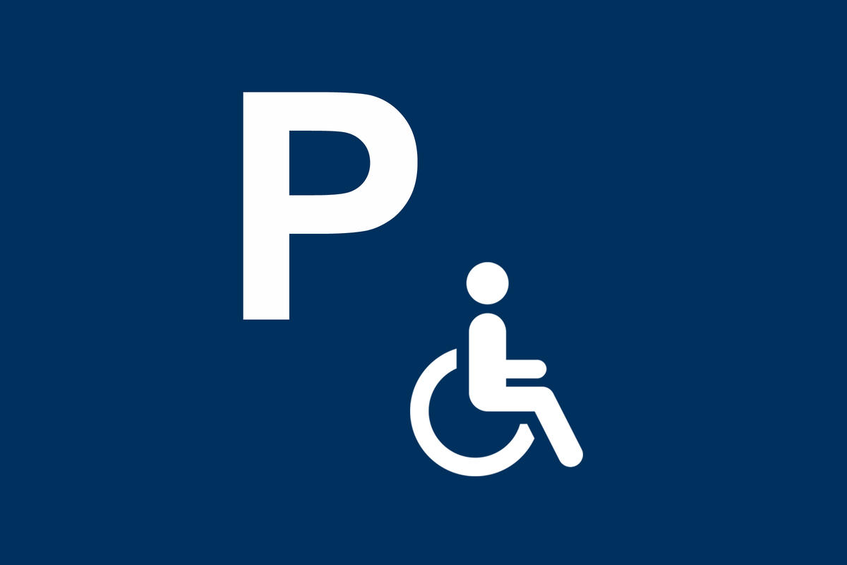 Sonderparkplatz Behinderte - Symbolbild