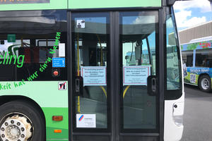 Bild vergrößern: Vorübergehend gibt es keine Tickets beim Busfahrer