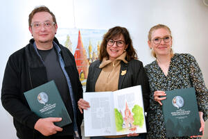 Bild vergrößern: (v.l.) Marc Köschinger, Antonia Spranger-Fleckinger und Natalie Stöhr